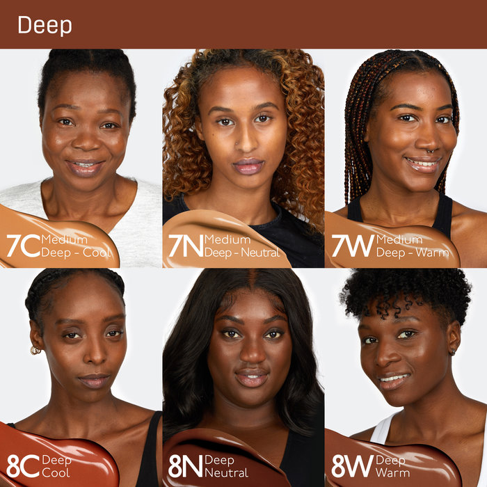 4 PDP ASSET CC FOUNDATION Before and After Similar Shades Deep