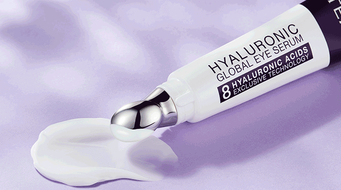 THG Hyaluronic Skincare LANDING PAGE IMAGE TEXT BLOCK eye serum 672x376px